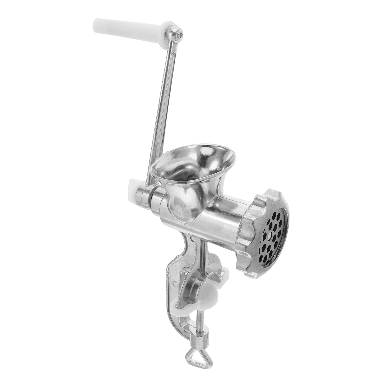

Manual Meat Mincer Sausage Stuffer Mince Tool Kitchen Silver Fast Efficient Processing Easy Dismantle Clean