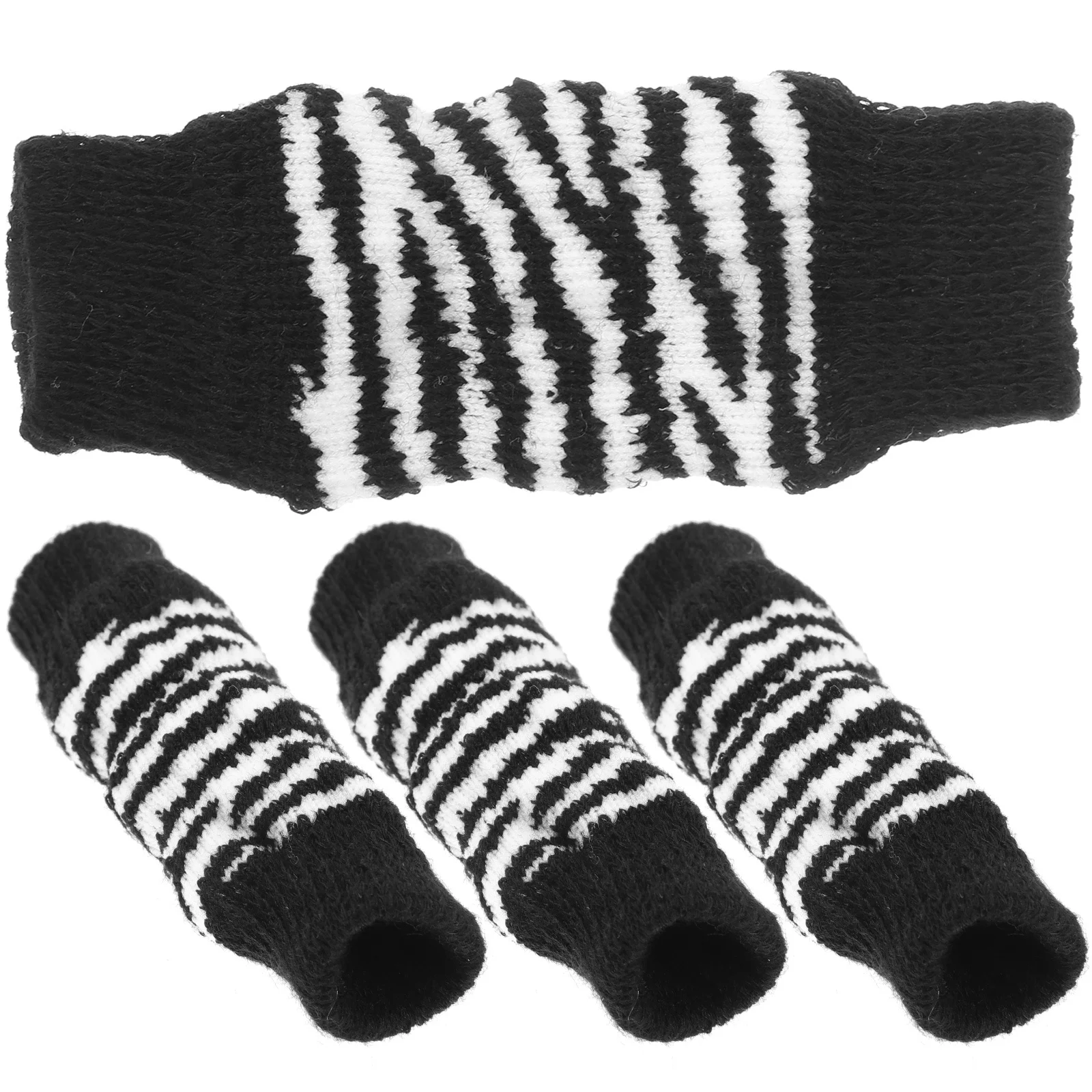 1 Zestaw Kompaktowych Skarpet dla Zwierząt Domowych Antypoślizgowe Ocieplacze na Nogi dla Psów Komfortowe w Dotyku Odporne na Zużycie Uroczy Design Łatwe do Założenia dla Małych Psów