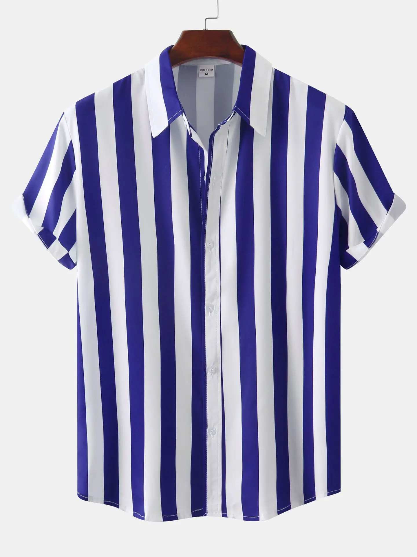 الرجال ort Sve irt مخطط مطبوعة فليب طوق مطبوعة الوقوف صالح ألياف البوليستر الصيف عادية الأوروبية Sle لا كيت