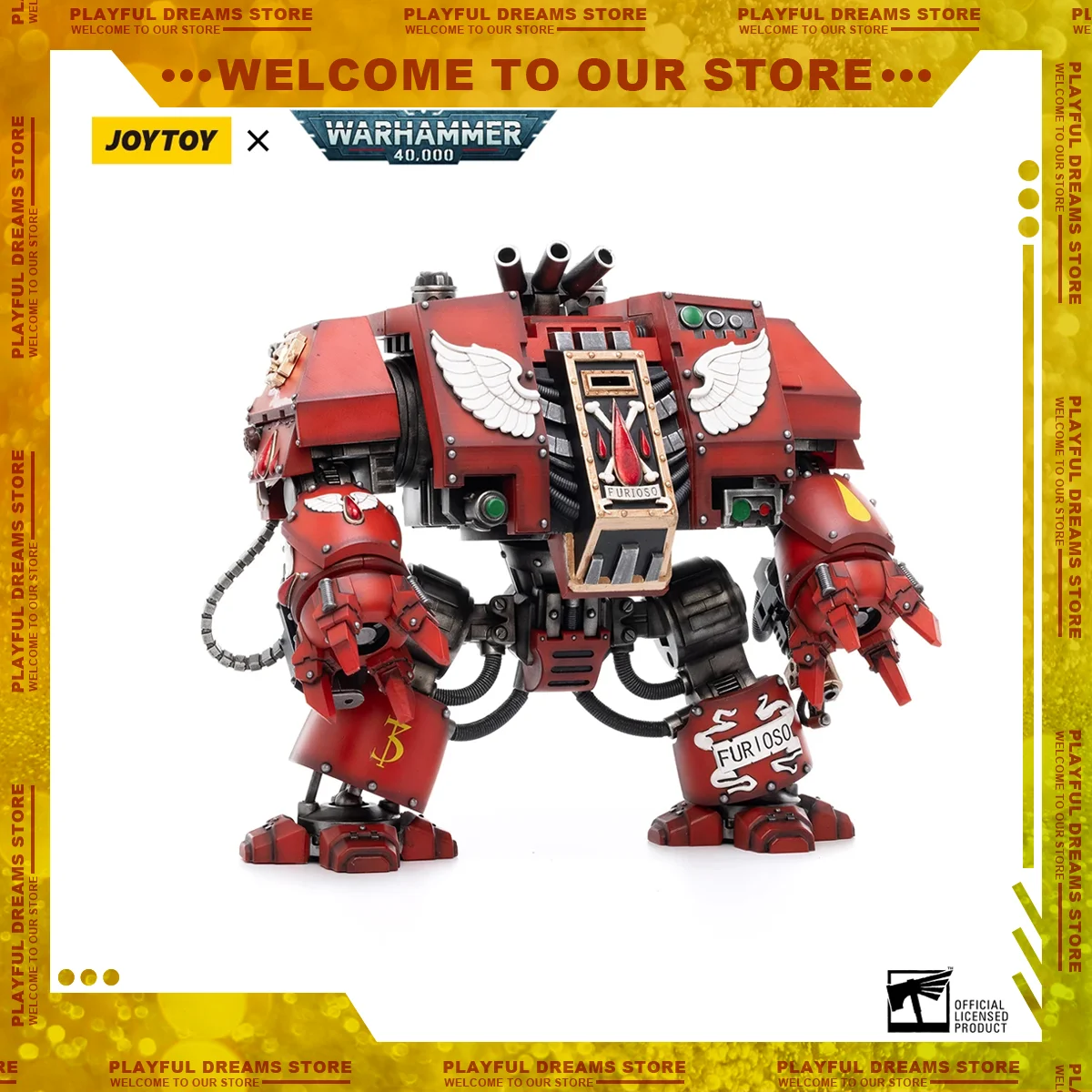 [Presale] JOYTOY Warhammer 40k 1/18 Action Figures Blood Angels Furioso Dreadnought Brother Samel Collection Model Toys Kids