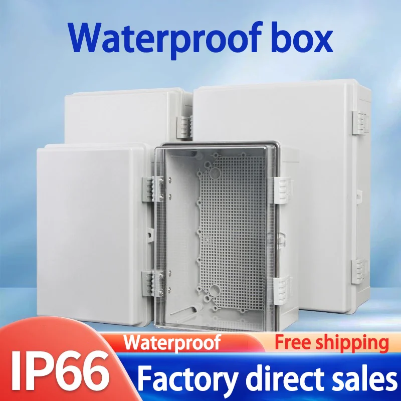 

Ip66 Abs Pc Hinged Plastic Enclosure Waterproof Power Electrical Junction Box Waterproof Outdoor Plastic Box Distribution Box