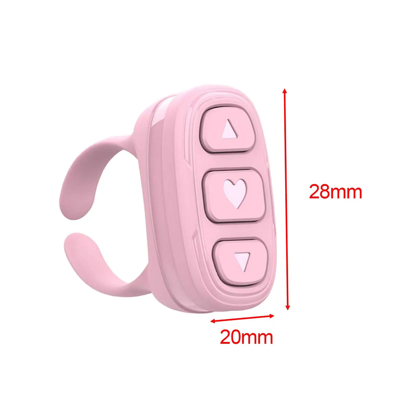 Fingertip Remote Control Portable Page Turner Scrolling Button Ring Fingertip Remote Control Ring for Camera Shutter Smartphones