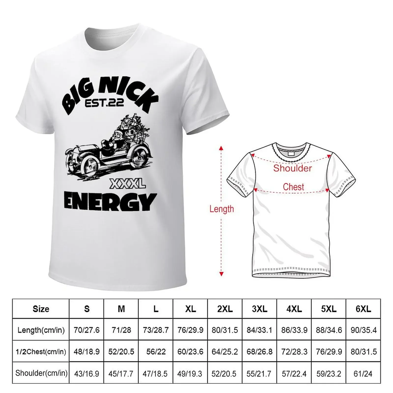 BIG NICK ENERGY T-shirt oversizeds cute tops graphics designer t shirt men