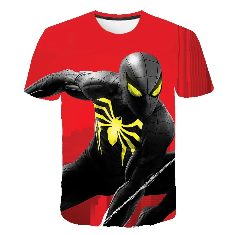 Disney Spiderman Children T Shirts Boys Clothes Hero Spidey Hero Super Baby Boy Tee Kids T-Shirt Summer Fashion Streetwear Tops