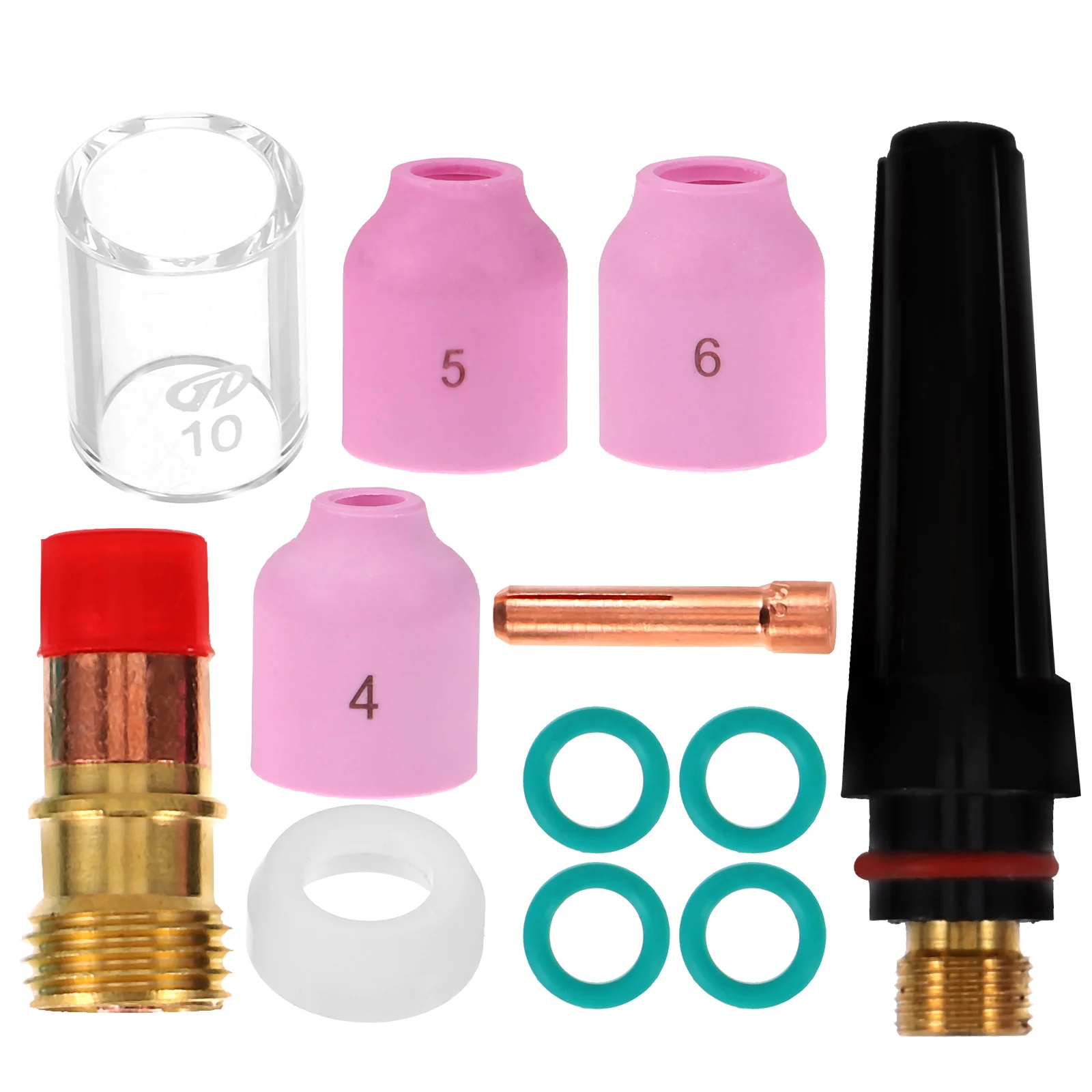 1Set Tig كأس ملحقات لحام عالية التوصيل شبكة من الاستانلس استيل شاشة لشعلة لحام أداء مستقر للفوهة #2