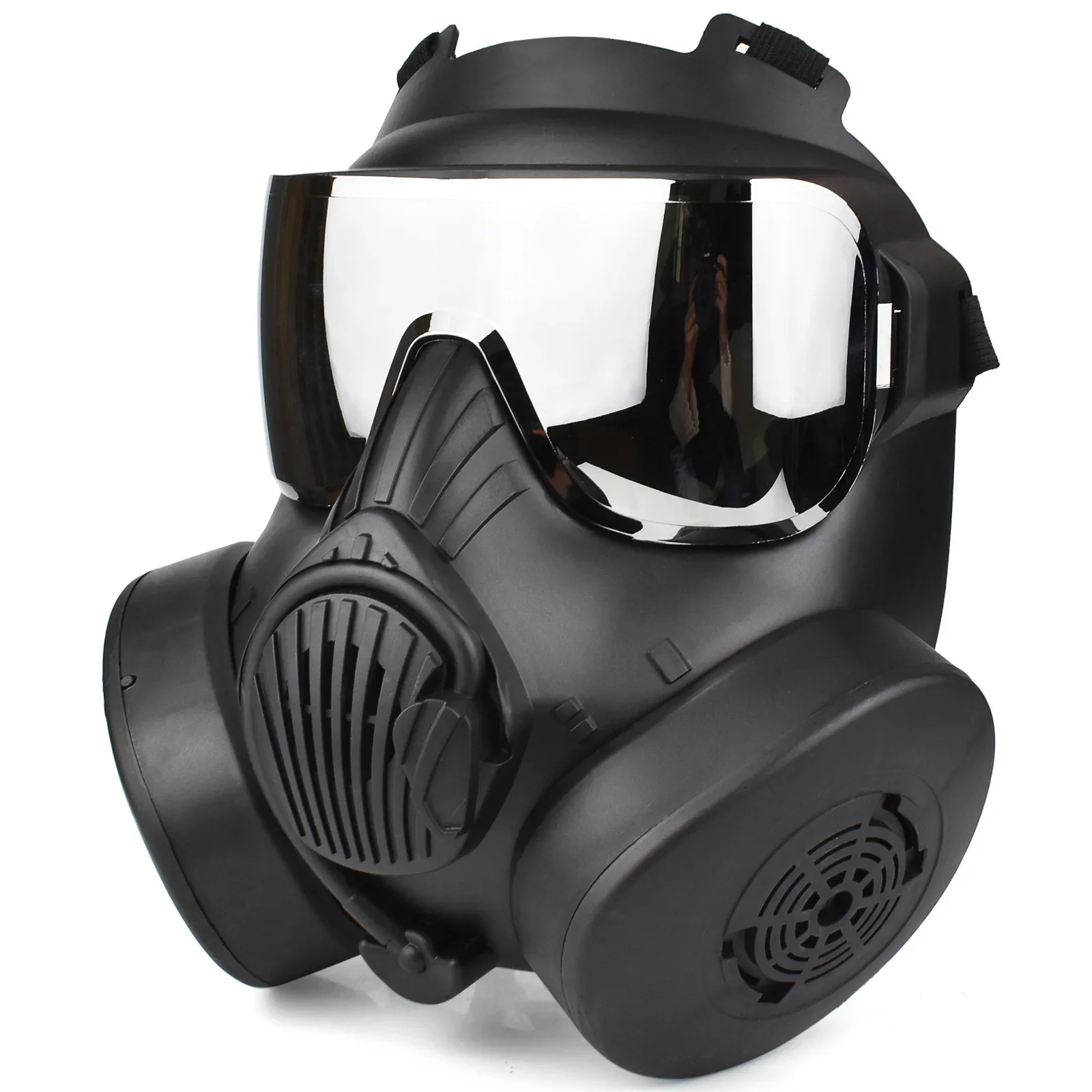 Tactical Gas Mask with Fans Seal Team M50 Live CS War Game Military Fan Mask Paintball Airsoft Mask