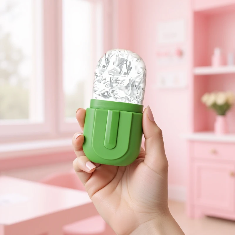 تدليك الجمال سيليكون قالب الثلج التبريد وشد أداة العناية ببشرة الوجه الوجه الباردة ضغط آيس رولر للوجه والعينين