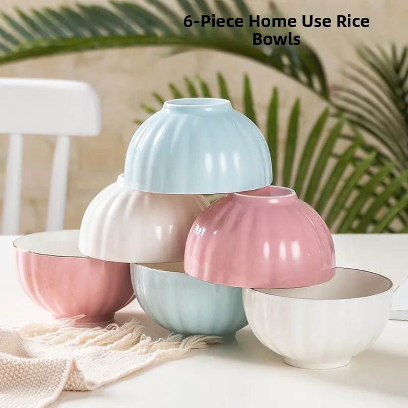 

Cerc Bowl Set Home Use 6 Inches Soup Bowl Underglaze Color Instant Noodles Bowl Microwave Se Cerc Tableware Set 6 Pieces