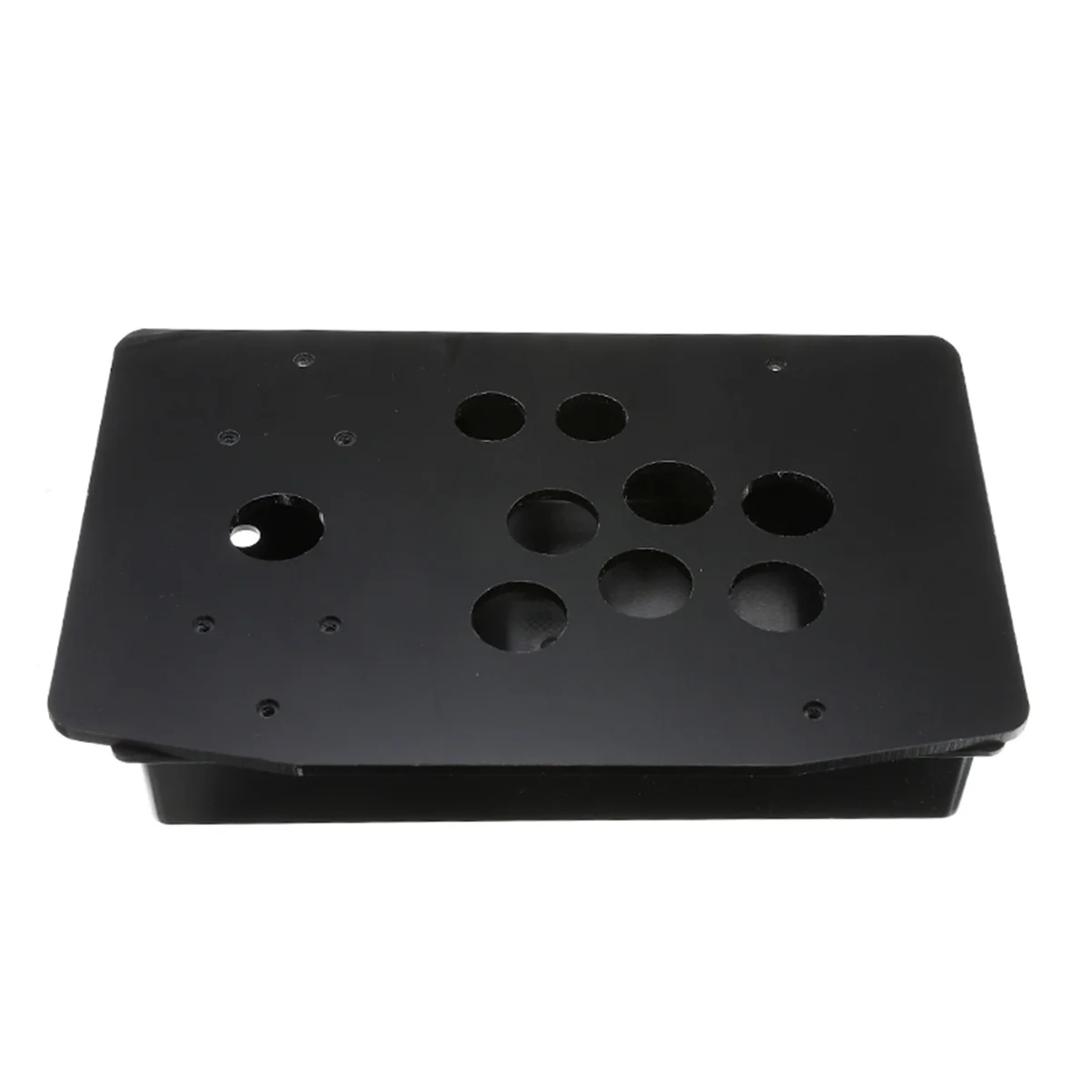 

DIY Arcade Joystick Replacement Acrylic Panel Case Handle Arcade Game Kit Sturdy Construction Easy to Install Black