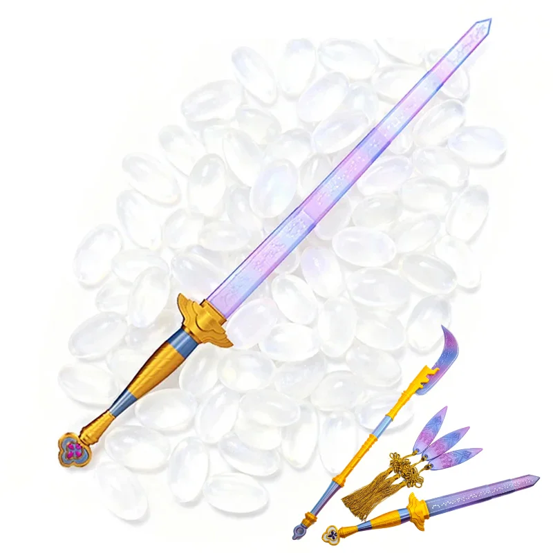 Accessoires de jeu de rôle pour groupe de filles 2026 : Épée longue violette de haute qualité, accessoires de costume et d'épée symbolique