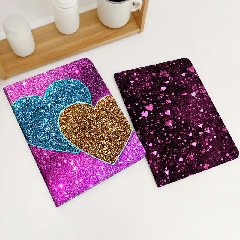 

Sparkling Color Love Heart For Xiaomi Redmi Mi Poco Pad 2 5 6s 7 7s Ultra Pro Max 14 12.4 12.1 inch Soft Tablet Case Gift