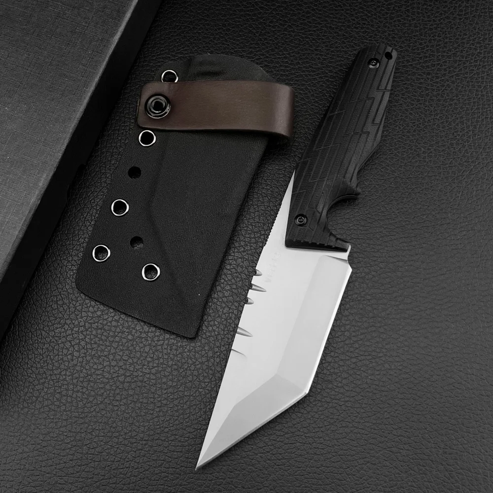 

Нож «Все каждый день носить Верхо», черная ручка G10 с ножнами K, спасательный инструмент для кемпинга, рыбалки на открытом воздухе, нож для пирсинга брони с фиксированным лезвием