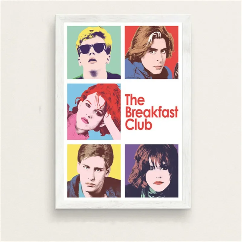 The Breakfast Club Retro Vintage Movie Poster Prints Portrait Pictures Bar Hotel Cafe Wall Art Decor Mural