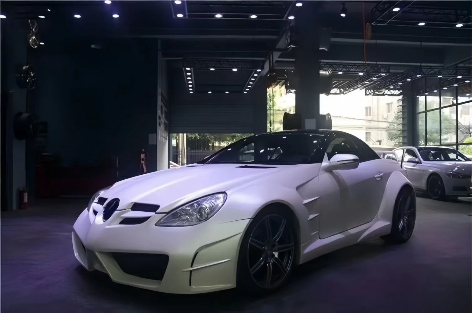 High Quality Car Wide Body Kit for SLK R171 Front Rear Bumper Fenders Side Skirt Wheel Eyebrow