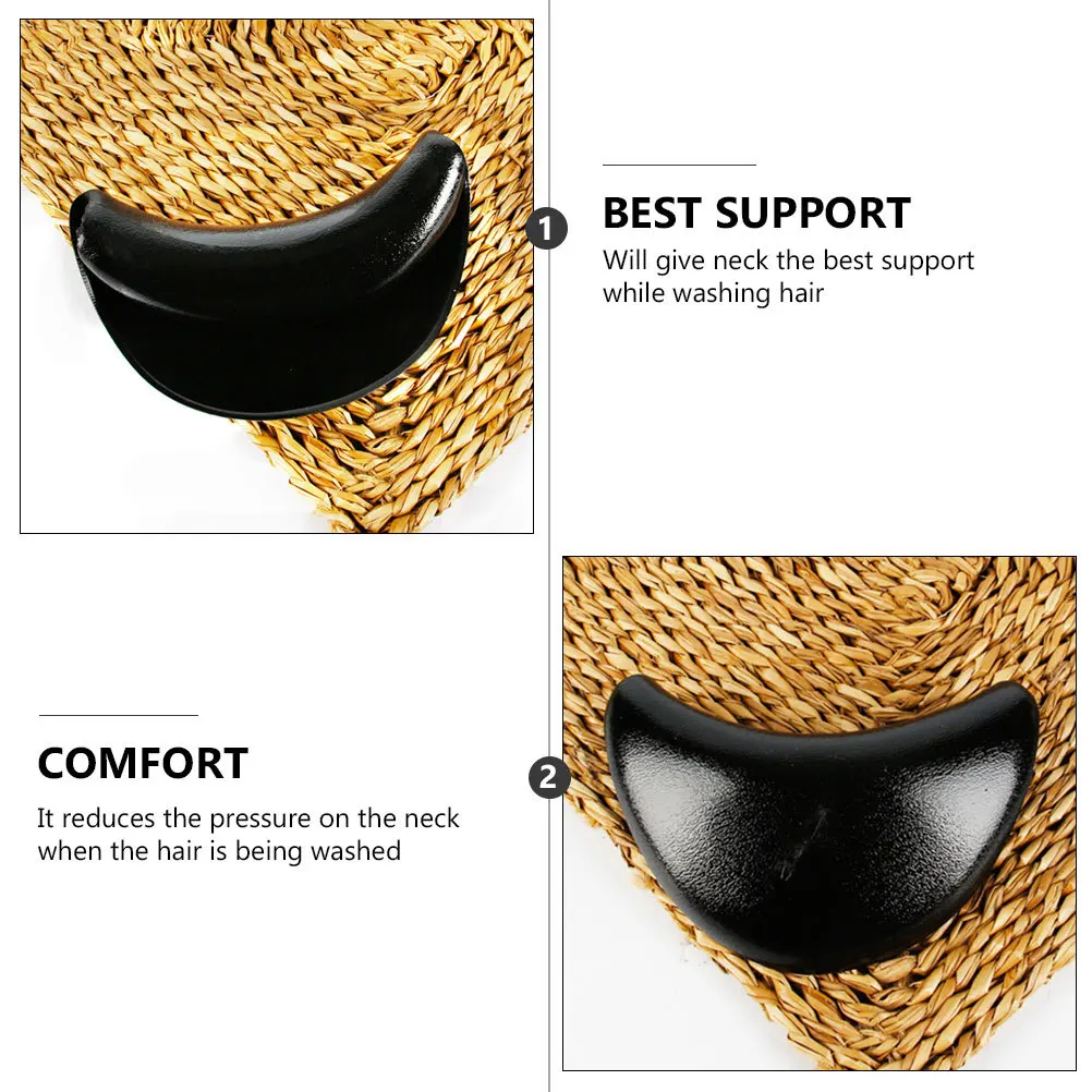 

1pc Neck Pillow For Hair Washing Basin Shampoo Neck Rest Black Shampoo Cushion Hair Salon Supply Bath Pillow Support