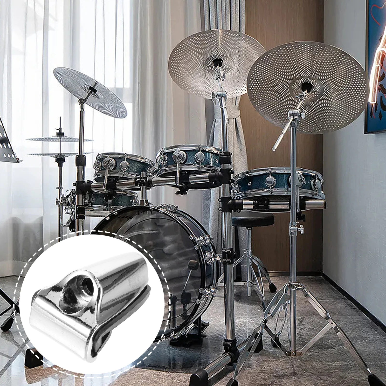

Bass Drum Hook Claw Hooks Black Rubber Pad Instrument Percussion Zinc Alloy Lugs