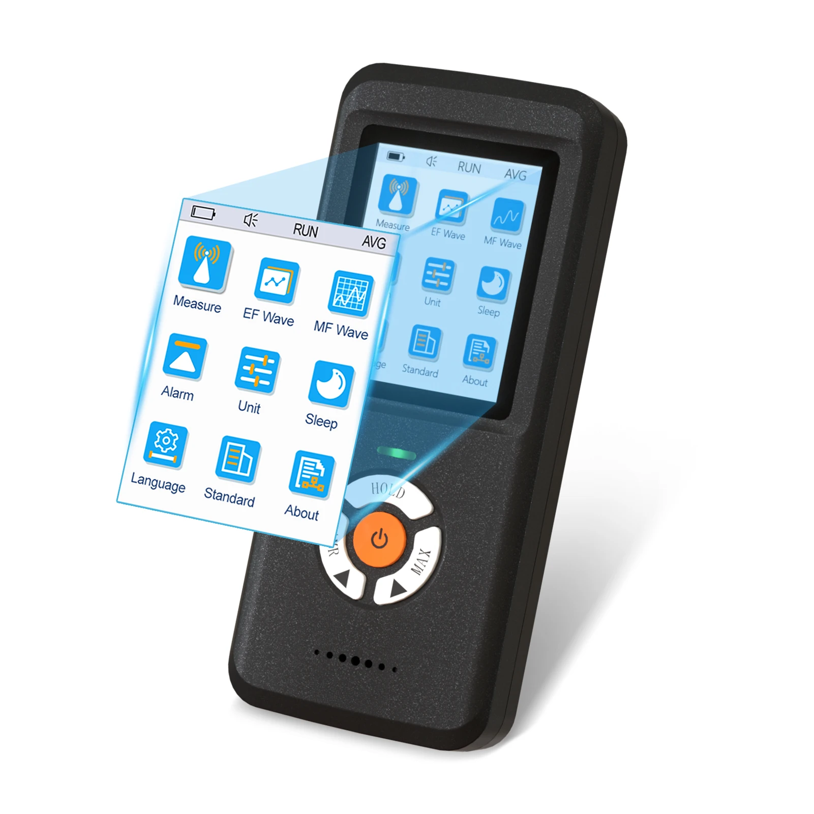 EMF Meter, Upgrade 3-in-1 Rechargeable Electromagnetic Field Radiation Detector for EF RF MF EMF Inspections and Ghost Hunting