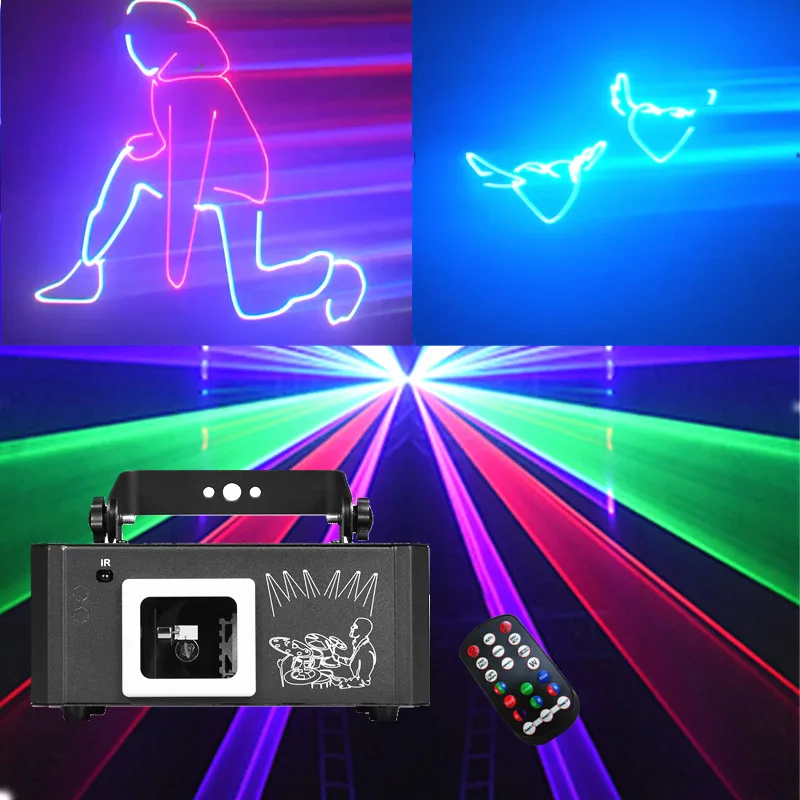 DJ Disco Light Party Light 3D Animation Laser Light Sound Activation DMX Party Projection Light Club Family Gathering