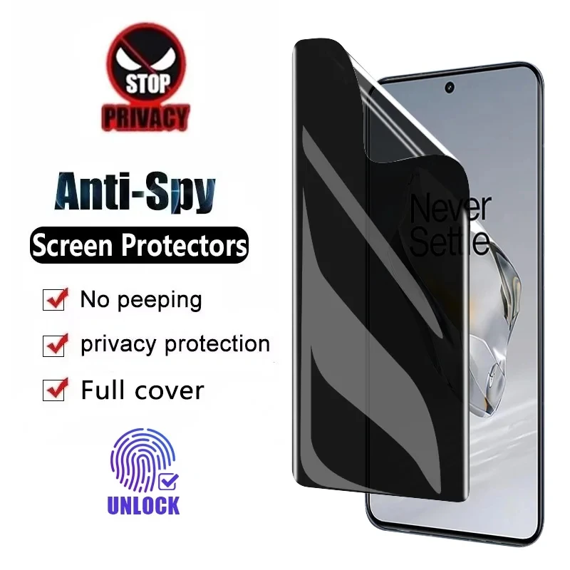 

Anti Spy Privacy Hydrogel Film Screen Protector For Vivo iQOO Z9 V2361A iQOO Z9x iQOO Z9 Turbo Y200i T3x V30 Lite