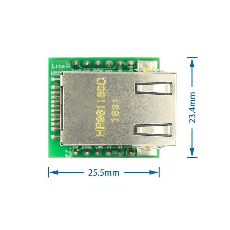 1 قطعة وحدة W5500 TCP/IP وحدة إيثرنت متوافقة مع واجهة الشبكة WIZ820io RC5 IoT لاردوينو