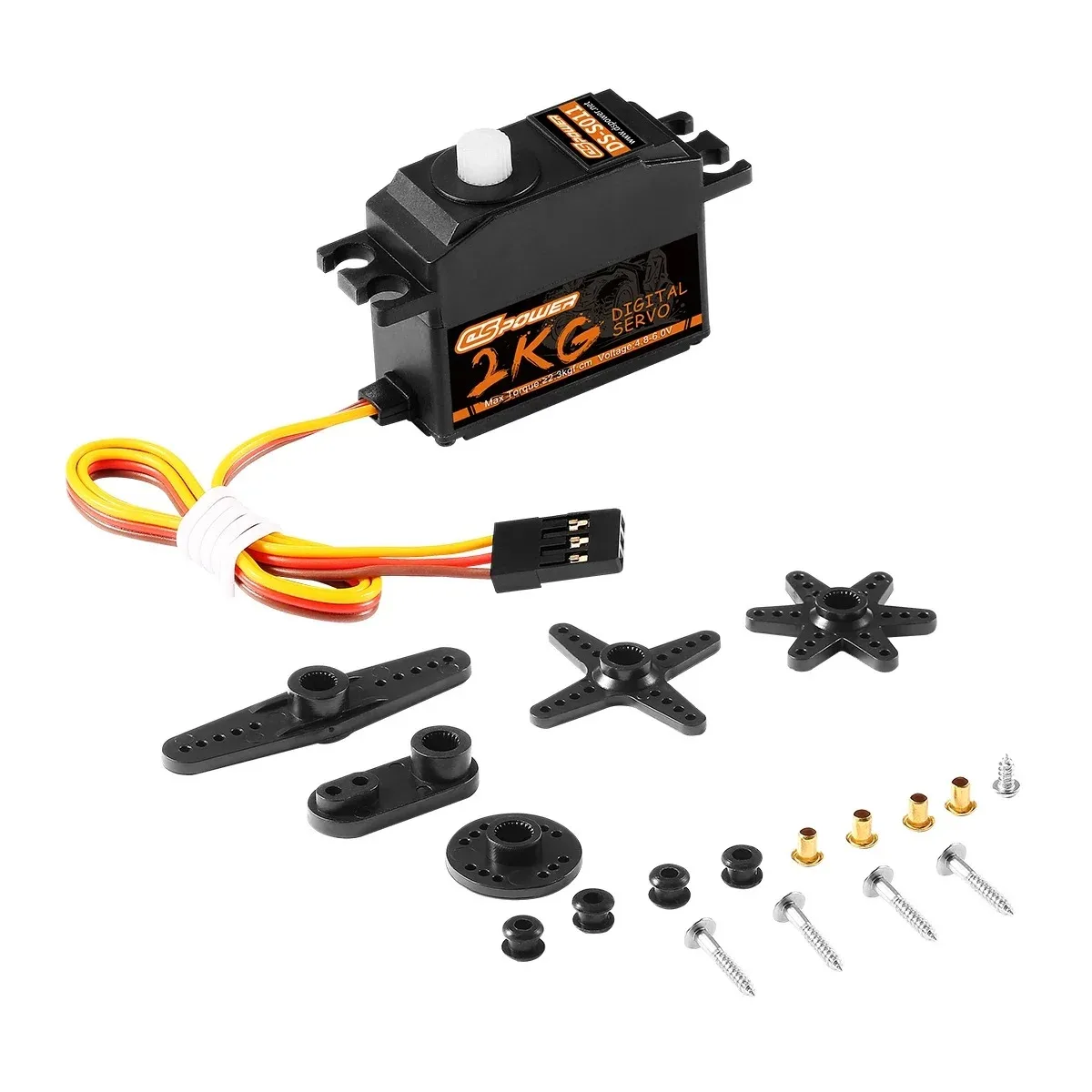DSPOWER 2KG 3KG 6KG étanche numérique en plastique/métal engrenage servomoteur moteur pour 1/10 1/12 1/14 RC voiture hélicoptère avion jouet Robot