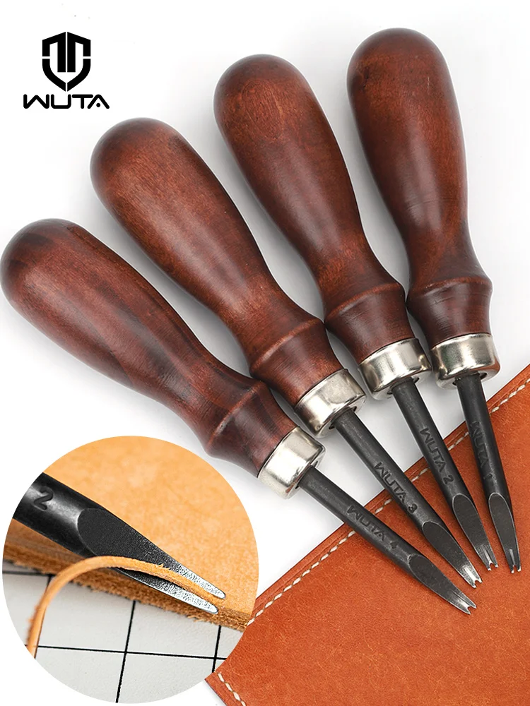 WUTA Sharp skórzana krawędź skos krawędzi Skiving polerowanie narzędzia skórzane DIY Belt Maker stal wysokowęglowa skórzane rzemiosło skos — zdjęcie 2