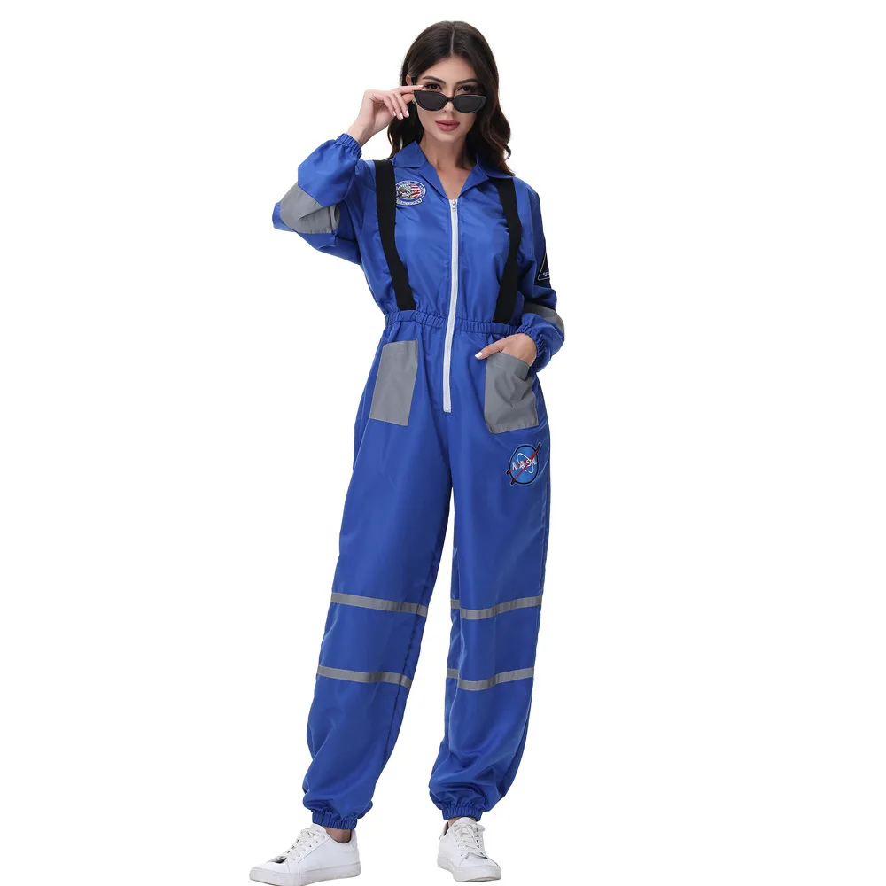 

Adult Spacesuit Halloween Cosplay Costume Astronaut Holiday Party Stage Astronaut Costume