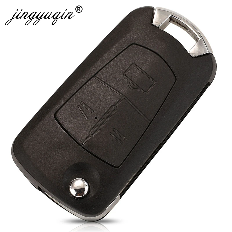 jingyuqin Remote Modified Flip Car Key Shell For Opel VAUXHALL Vectra Astra Zafira 3Buttons HU100/HU43/Hu46/YM28 Fob Case