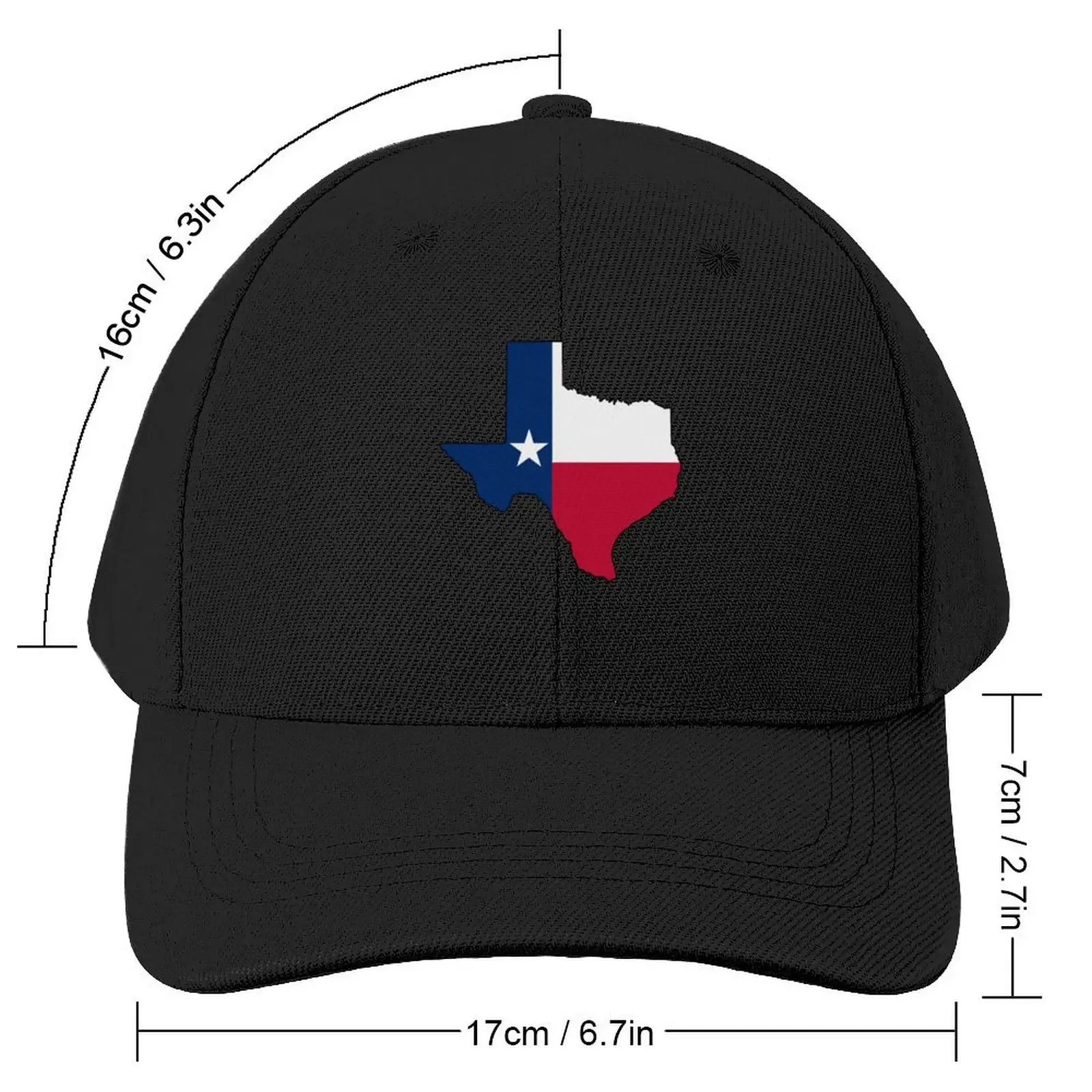 Texas State Flag MapCap Baseball Cap Trucker Hat Sun Hat For Children Hat Baseball Cap Elegant Women's Hats Men's