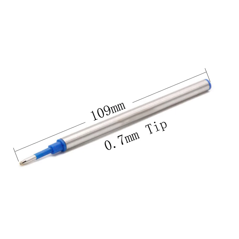 

109mm Long 0.7 mm Tip Rollerball Pen Refills Ballpen for Waterman S0112670 540951 54090 German Ink
