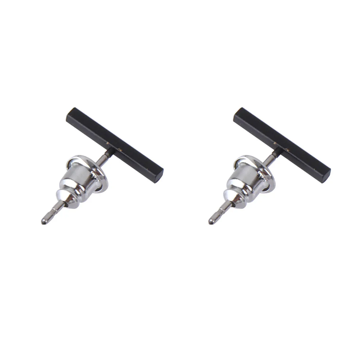 Simple Fashion Ear Studs Meticulous Alloy Black Women Jewelry Stylish Chic Earrings Everyday Wear Gift