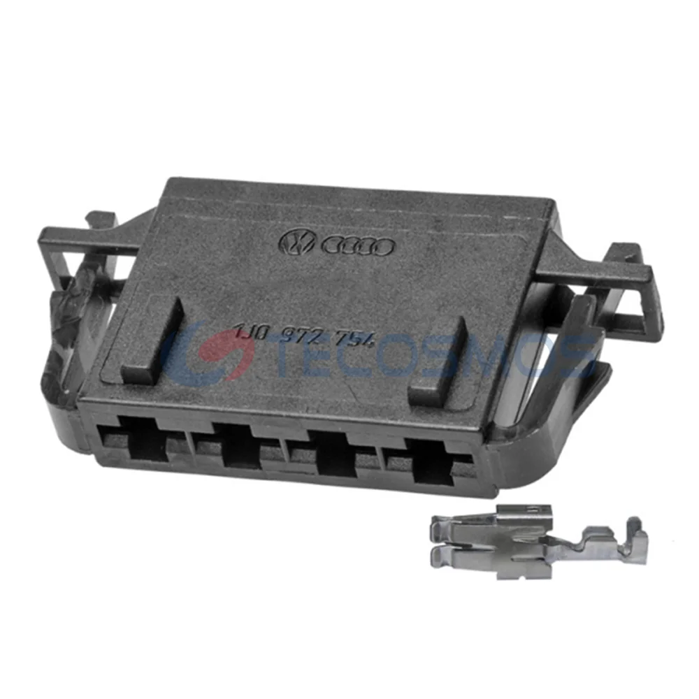 1/5/10 conjunto 1j0972754 para vw audi skoda assento 4 pinos bloco terminal de contato plano conector do veículo plugue de contato