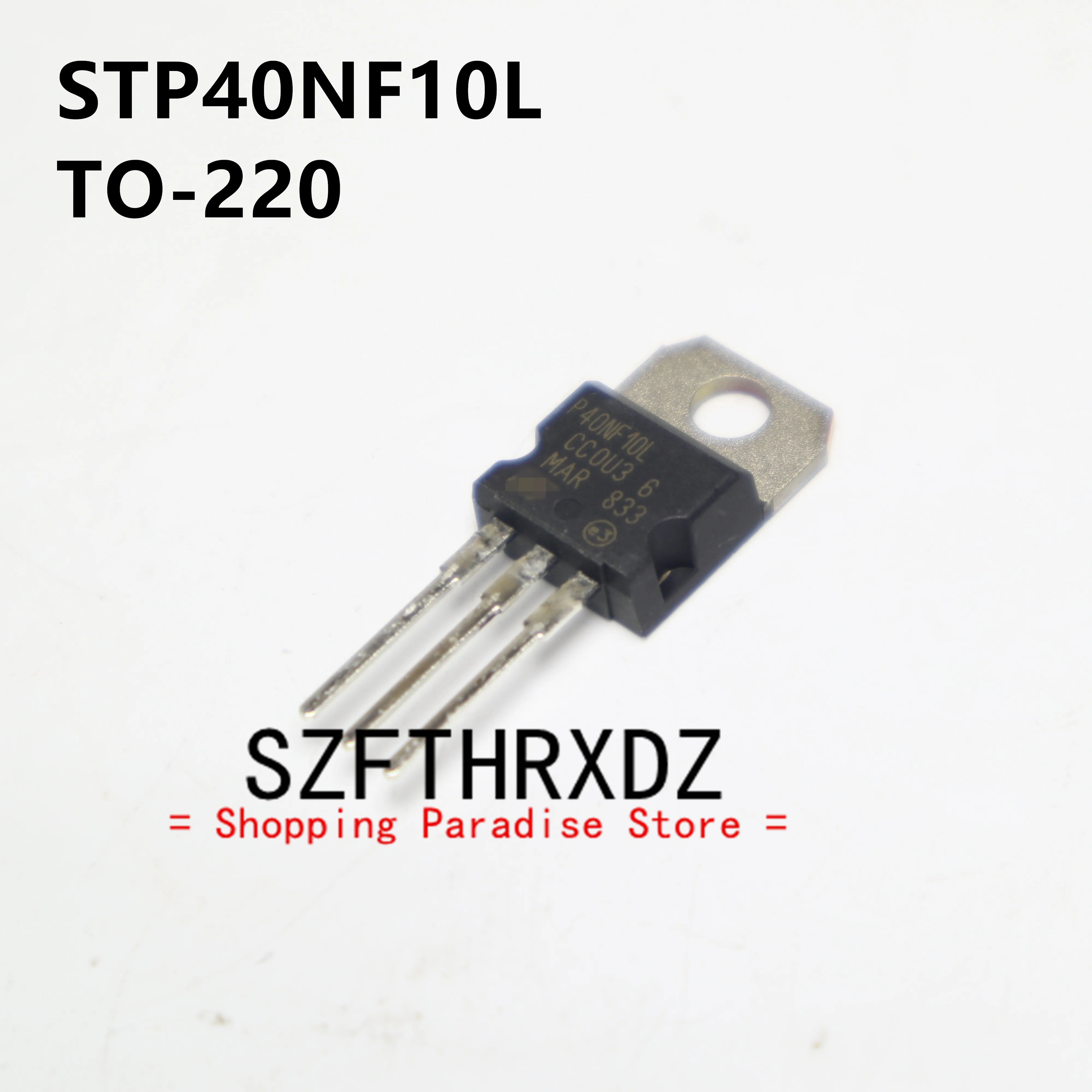 

SZFTHRXDZ 10pcs 100% New Imported Original STP40NF10L P40NF10L TO-220 N Channel MOS FET 40A 100V