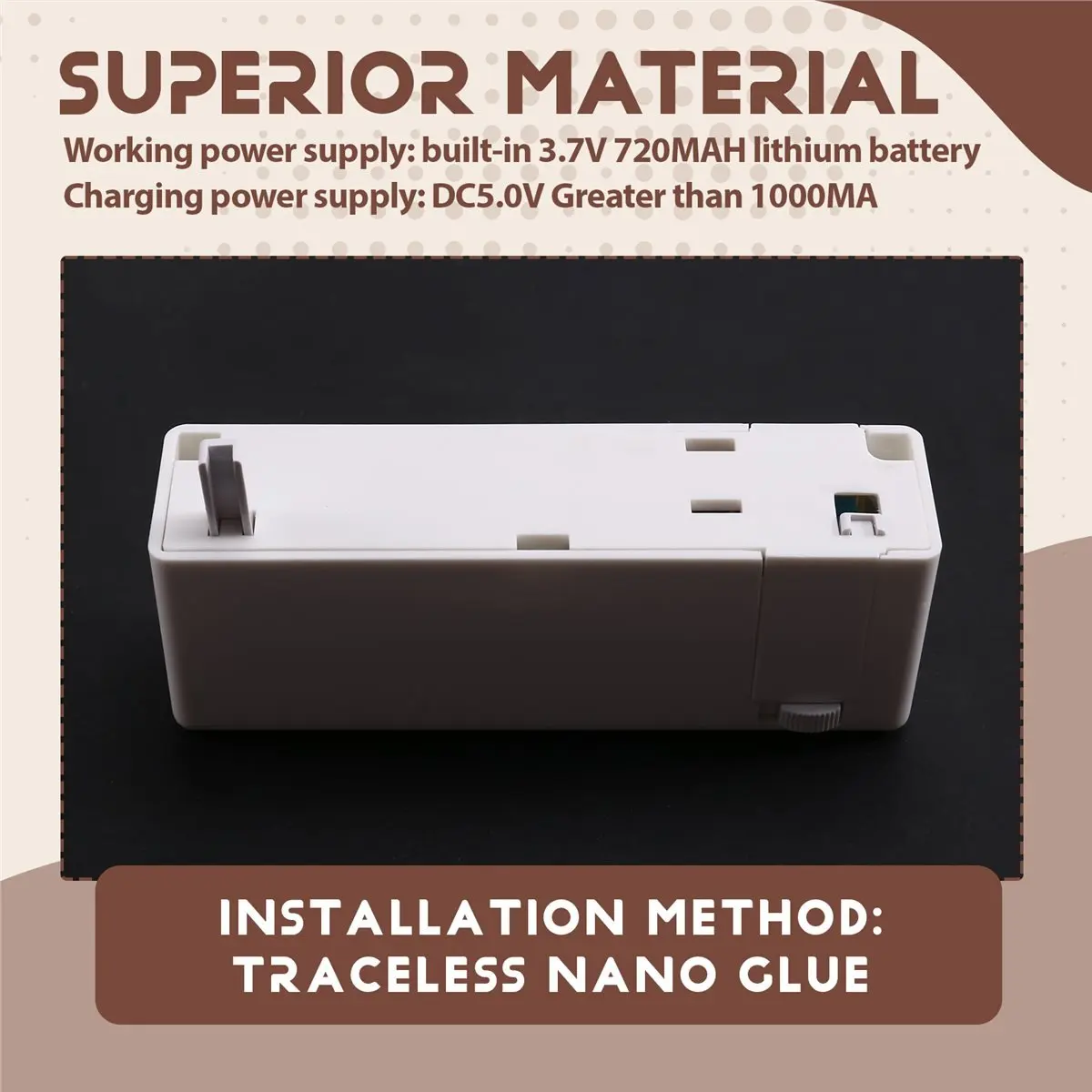 

(ABDH) Беспроводной умный выключатель с дистанционным управлением для прикроватной тумбочки, с функцией случайного отключения света, для ленивых пользователей