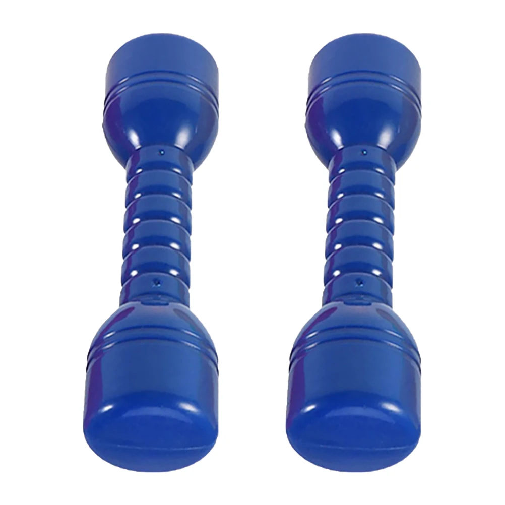 2pcs Colors Fitness Dumbbells Plastic Dumbbells Ergonomic Children Morning Exercise Barbells Hand Bar For Kindergarten