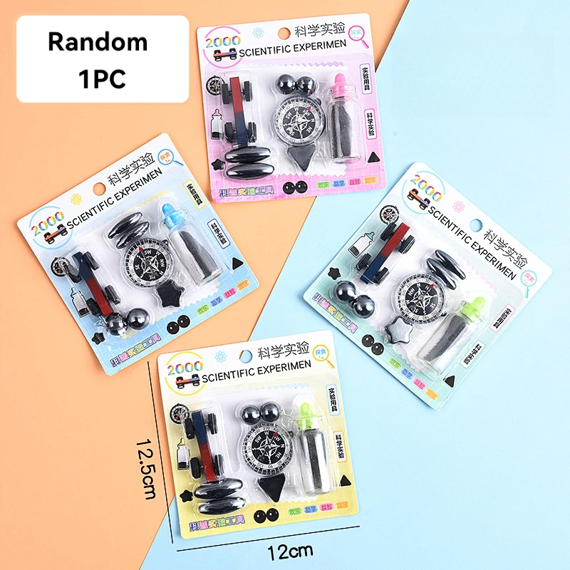 مجموعة تجارب علمية بوصلة مغناطيسية لعبة تعليمية للفيزياء الطلابية مساعدة تعليمية لعبة مغناطيسية هدية متنوعة #6