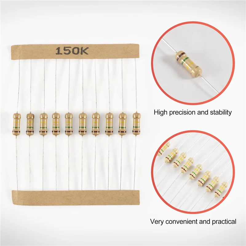 500 قطعة 50 قيم 1/2 واط 0.5 واط 5% مقاومات فيلم الكربون مجموعة متنوعة-ساخن #5