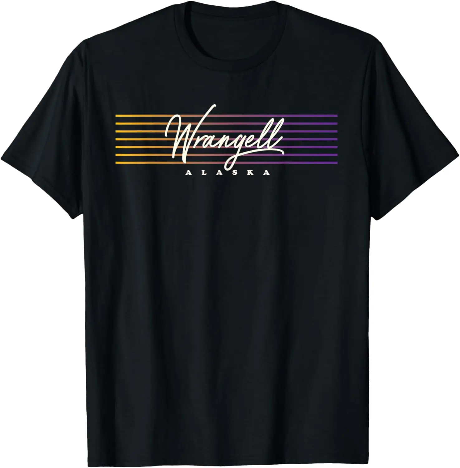Camiseta Wrangell estilo retro nostálgico Alaska