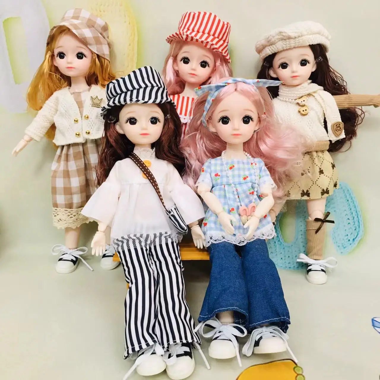 30cm Doll Clothes 1/6 BJD Doll Fashion Trend Set Children's Toy Gift Doll Accessories