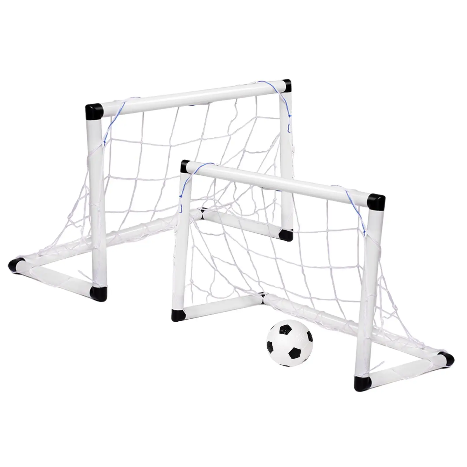 Kids Soccer Goals Set Football Goal Post Net Easy Folding Indoor Outdoor Soccer Goal Net Outdoor Sports Game for Beach Lawn