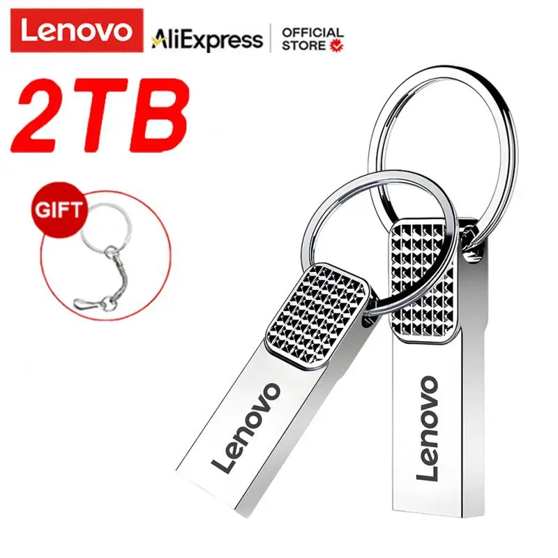 Lenovo 2TB USB3.0 Metal Flash Drives Memory 1TB 512GB 256GB 128GB 64GB Waterproof Usb Stick High Speed OTG Pen Drive For PC