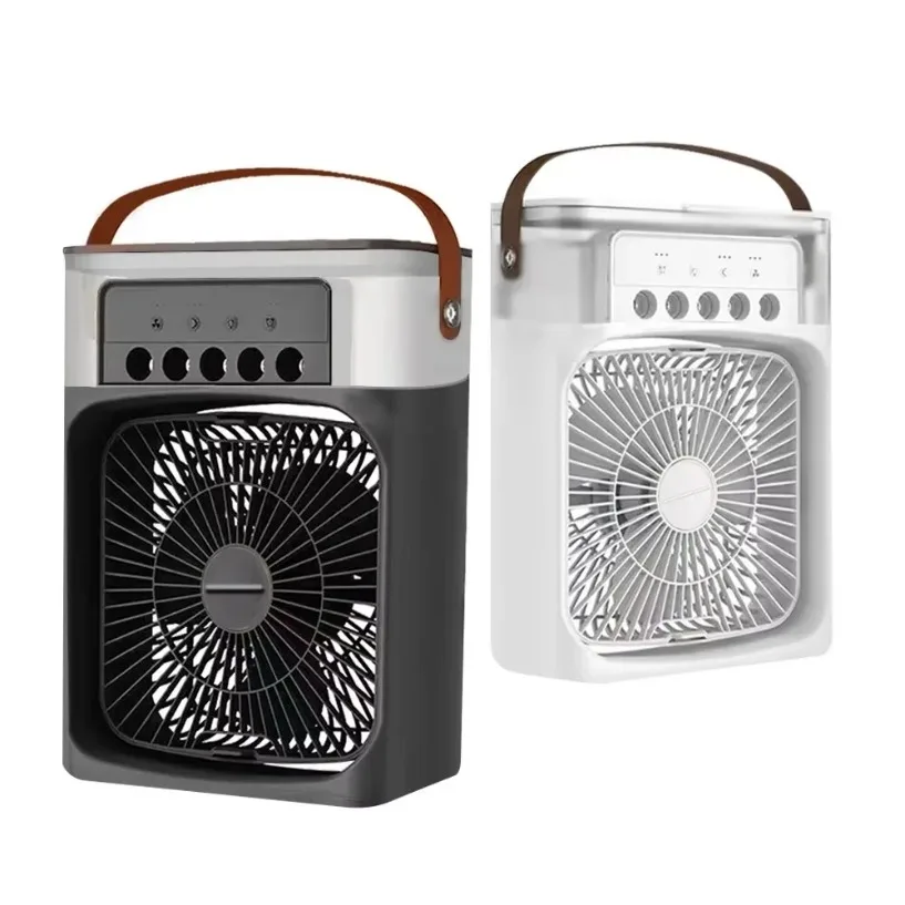 Portable 3 In 1 Fan AIr Conditioner Household Small Air Cooler LED Night Lights Humidifier Air Adjustment Home Fans Dropshipping view 6