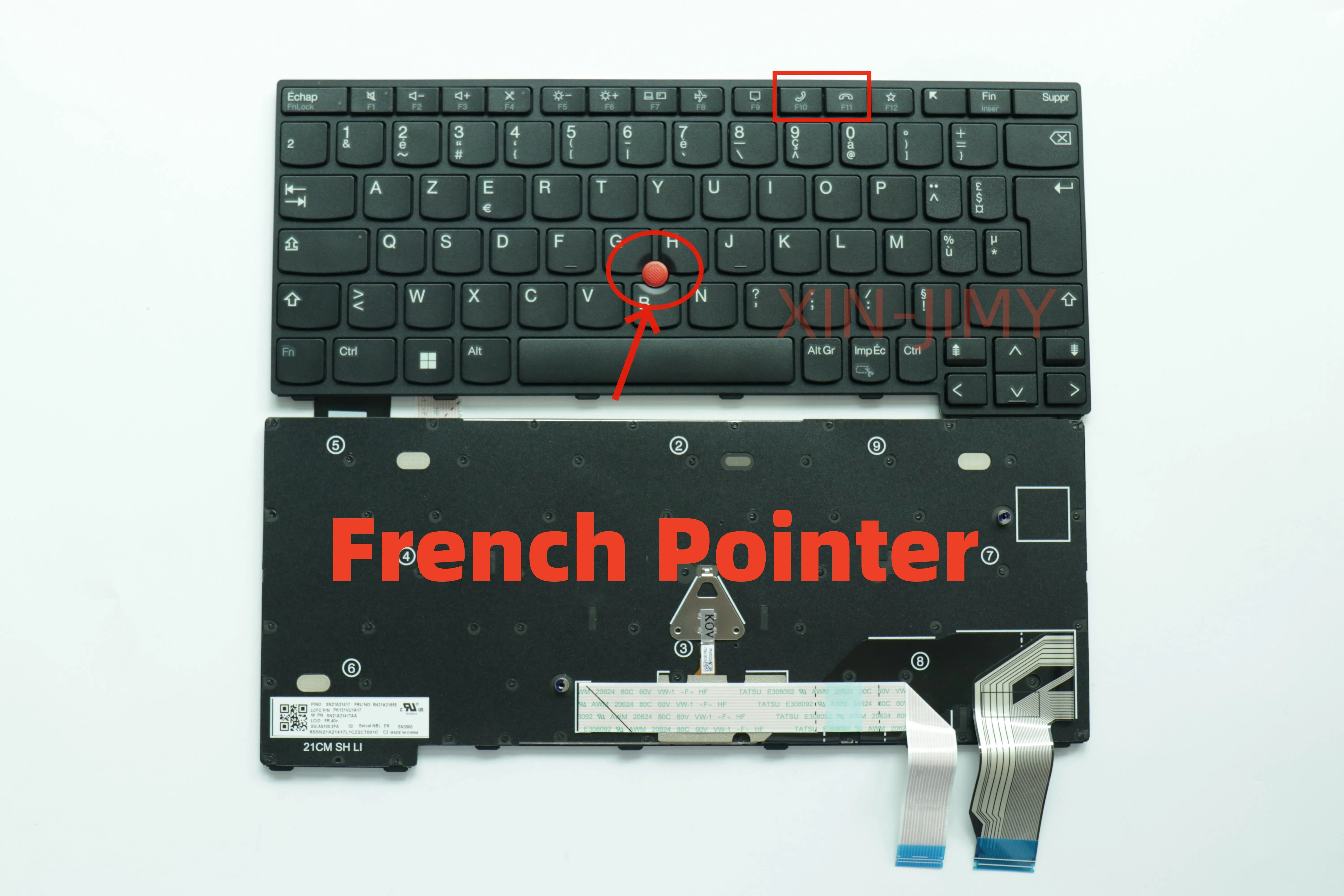 

Французская клавиатура для ноутбука Lenovo ThinkPad X280 A285 X390 X395 L13 Yoga S2 5-го поколения/S2 Gen 6 L13/X13 Gen1/x13 Gen2/S2 5TH GEN