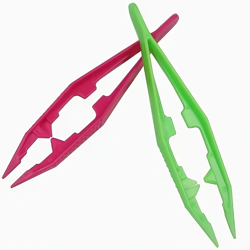 Set of 10 Colorful Tweezers for Bead Projects, Ideal for Jewelry Making, School Projects, And Creative Classroom Activities