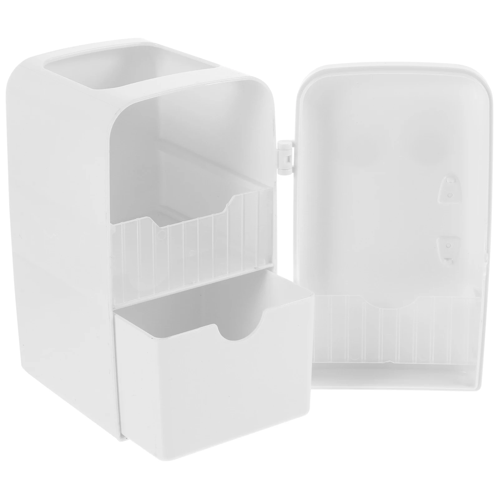 

Tiered Pen Holder White Eye Patch Desk ganizer for School Dorm Office Storage Pencil Dispenser Bucket Student Decor