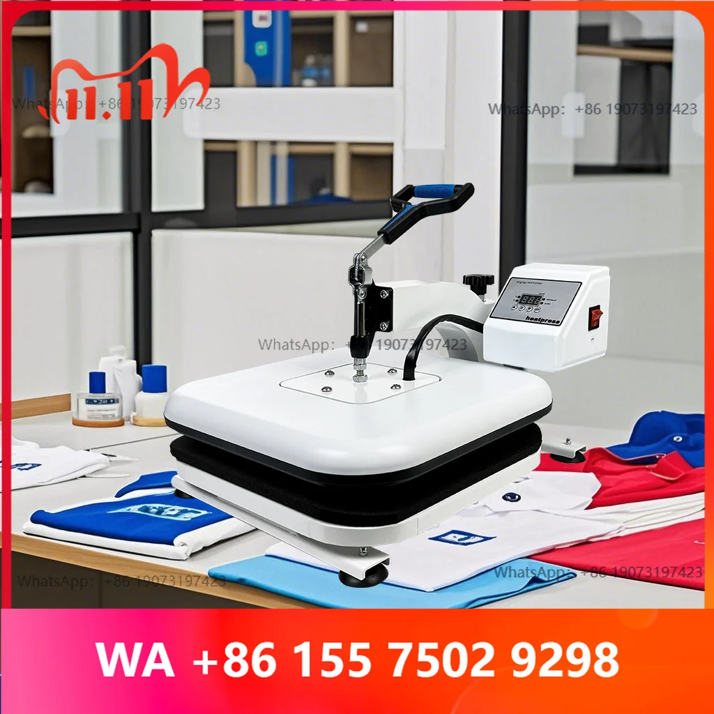 Premium 38 x 38 cm Swing Away Sublimation Heat Press Intense T-Shirt Pattern Transfer Professional Gr Imprinting