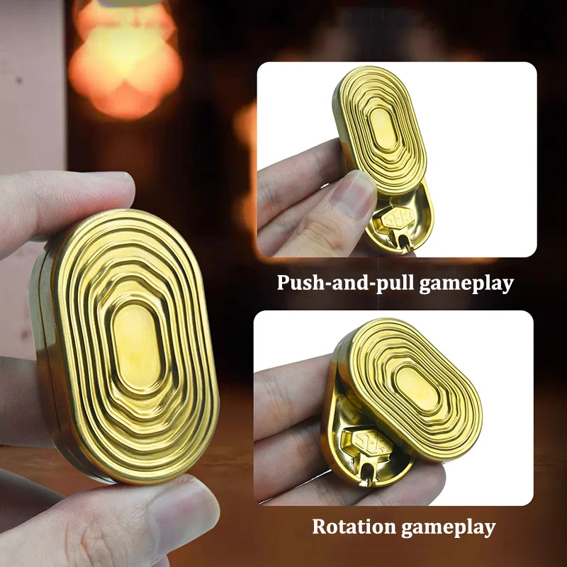 Wave Rhythm EDC Fidget Toy Mechanical Unlimited Pushing Slider Fingertip Slide Portable ADHD Tool Adult Stress Relief Toys