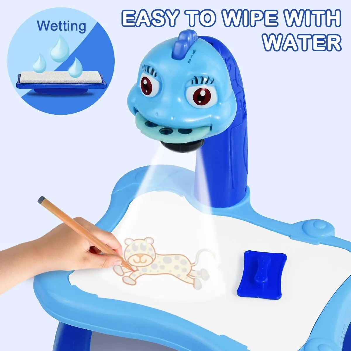 Children led projector drawing table toy painting set table educational board learning tools painting toys for children