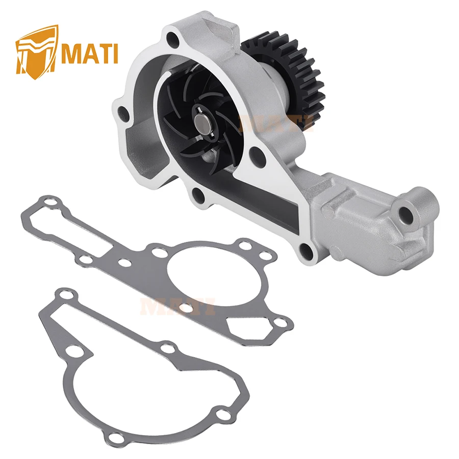 M MATI Water Pump with Gaskets for Kawasaki Mule 2500 2510 2520 3000 3010 4000 4010 49044-2066 49044-2058