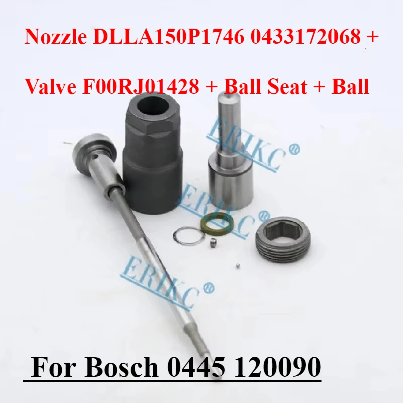 

0445120090 Fuel Injector DLLA150P1746 Nozzle 0433172068 Control Valve F00RJ01428 Repair Kits For Bosch Diesel 0 445 120 090